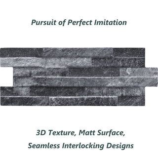 Dark Grey Italian Porcelain Split Face Effect Tiles £33.99/m2