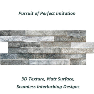 Grey Blend Italian Porcelain Split Face Effect Tiles £33.99/m2