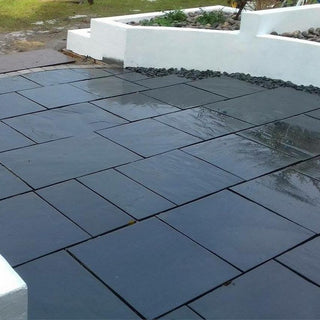 Black Slate Paving, China Slate Midnight Slabs 600 x 600