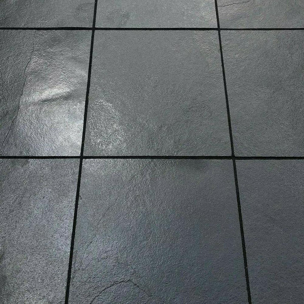 Midnight Limestone Paving Slabs 600 x 600 Stone Paving Direct