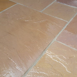 Raj Green Indian Sandstone Paving Slabs 900x600 22mm Calibrated £22.69/m2