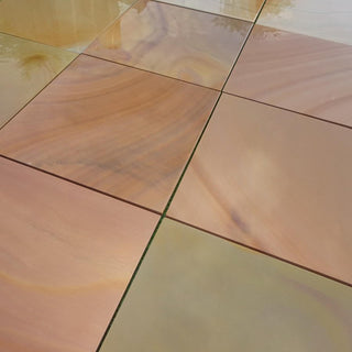 Rippon Buff Indian Sandstone Paving, Smooth Honed & Sawn 600x600 £20.69/m2