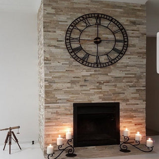 Oyster Quartz Split Face Tiles, Stone Cladding 360x100 £27.29/m2