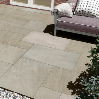 Raj Green Porcelain Paving Slabs 900x600x20 £20.89/m2