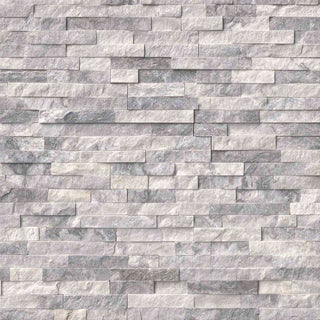 Sparkle Ice Grey Quartz Split Face Tiles Cladding 550x150 £29.16/m2