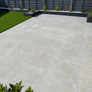 Monolith Ash Porcelain Paving Slabs 900x600x20mm £28.00/m2