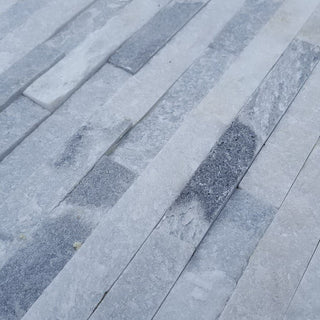 Ice Grey Sparkle Quartz Split Face Tiles, Stone Cladding 360x100 £28.89/m2