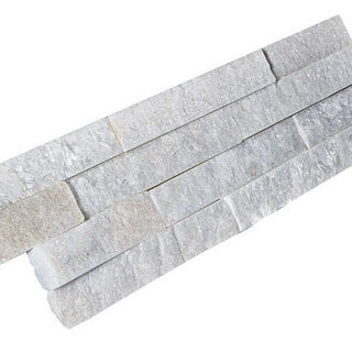 White Quartz Sparkle Split Face Tiles, Stone Cladding 360x100 £29.99/m2