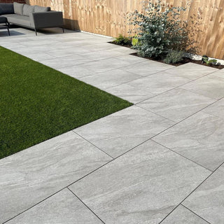 Light Grey Porcelain Paving County LGY 900x600x20 £21.79/m2