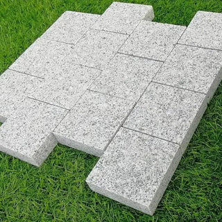Sawn Granite Setts Silver Grey, Block Driveway Paving, 100 x 100 x 50 mm £51.08/m2