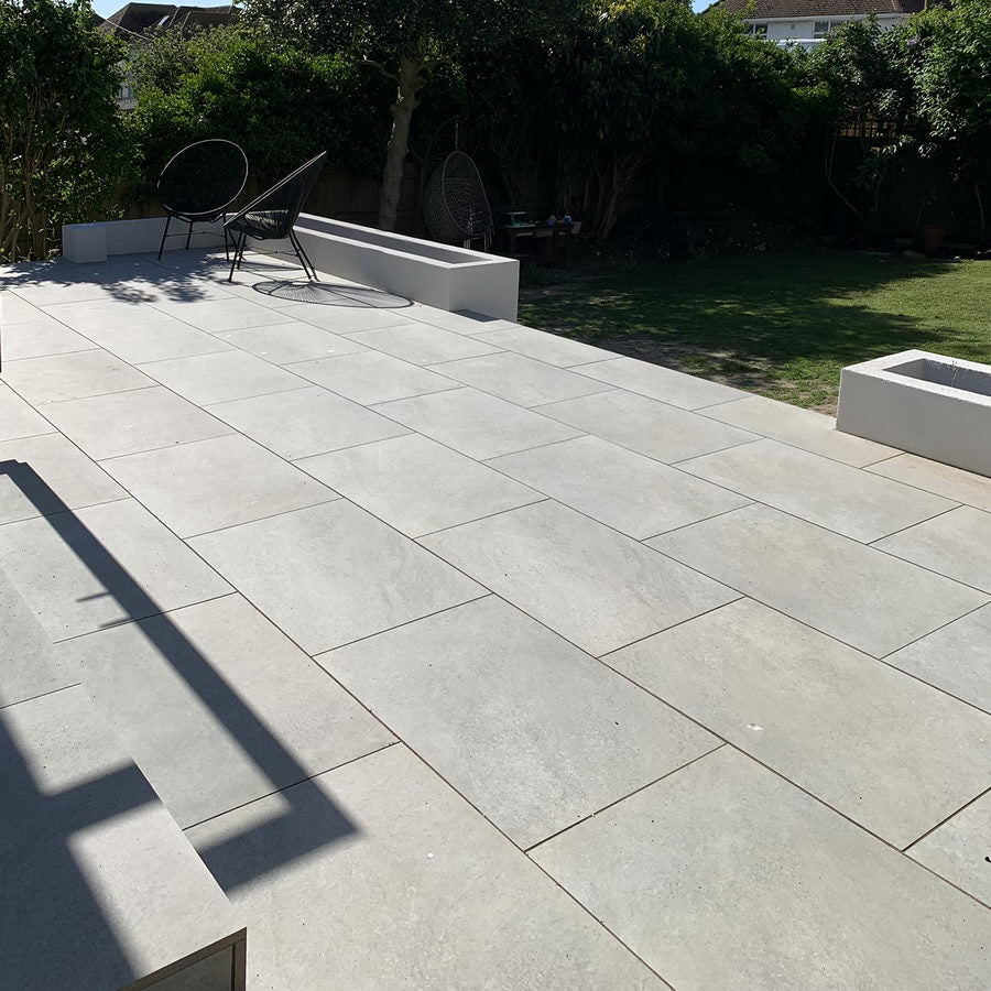 Hammer Grey Porcelain Paving Slabs 900x600x20mm £22.98/m2