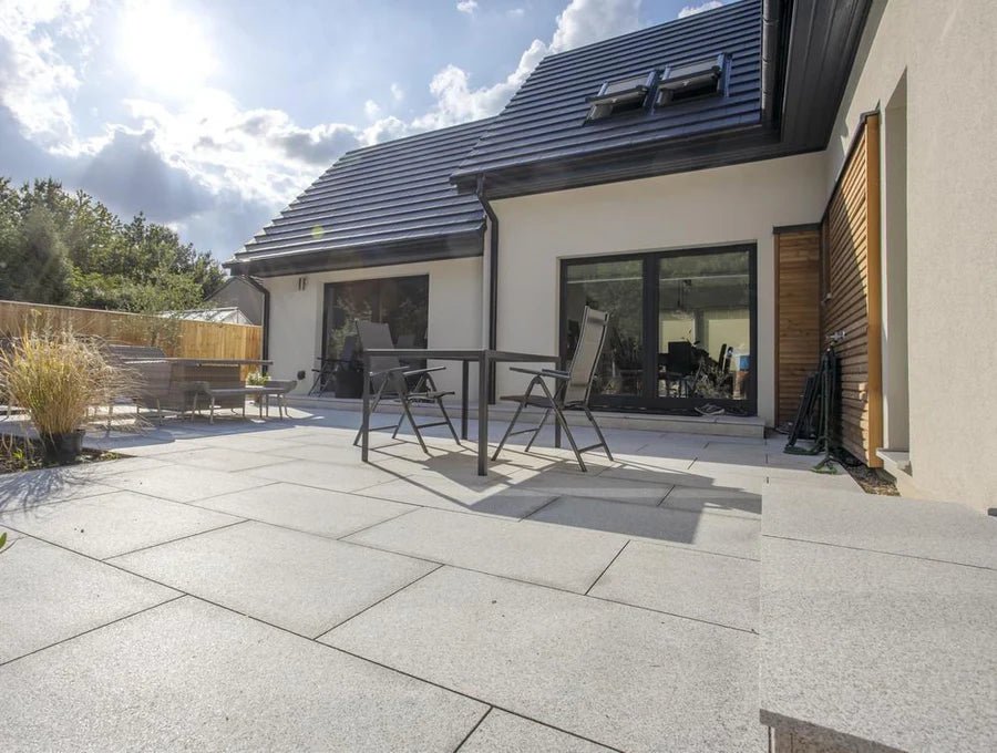 Silver Grey Granite Paving, Glacier Ice 900 x 600 x 25mm £29.69/m2