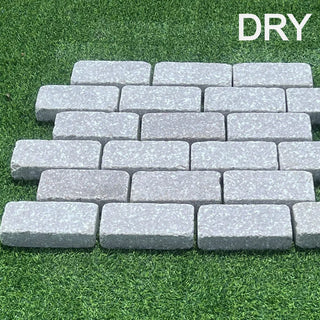 Rose Pink Granite Tumbled Setts 200x100x50mm From £56.79/m2