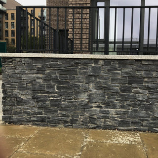 Black Slate Cladding Z Panels Cement Backing 550 x 200 £67.28/m2