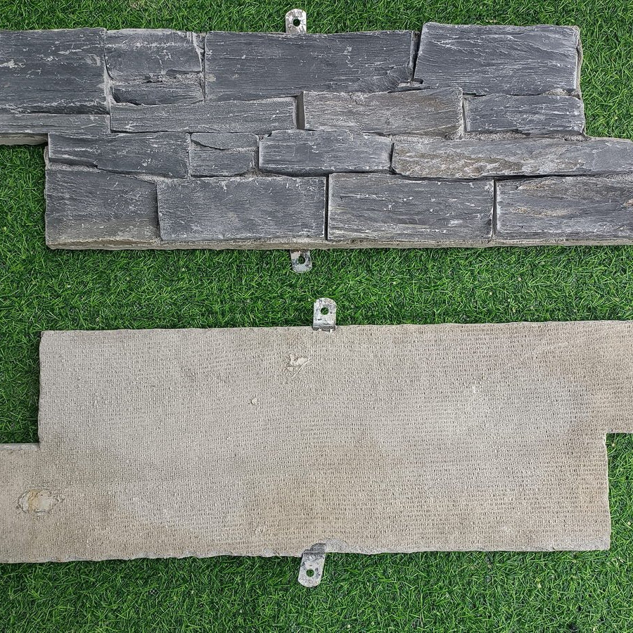 Black Stone Cladding Z Panels 550x200 with Cement Backing | Stone ...