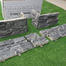 Black Slate Cladding Z Panels Cement Backing 550 x 200 £65.39/m2