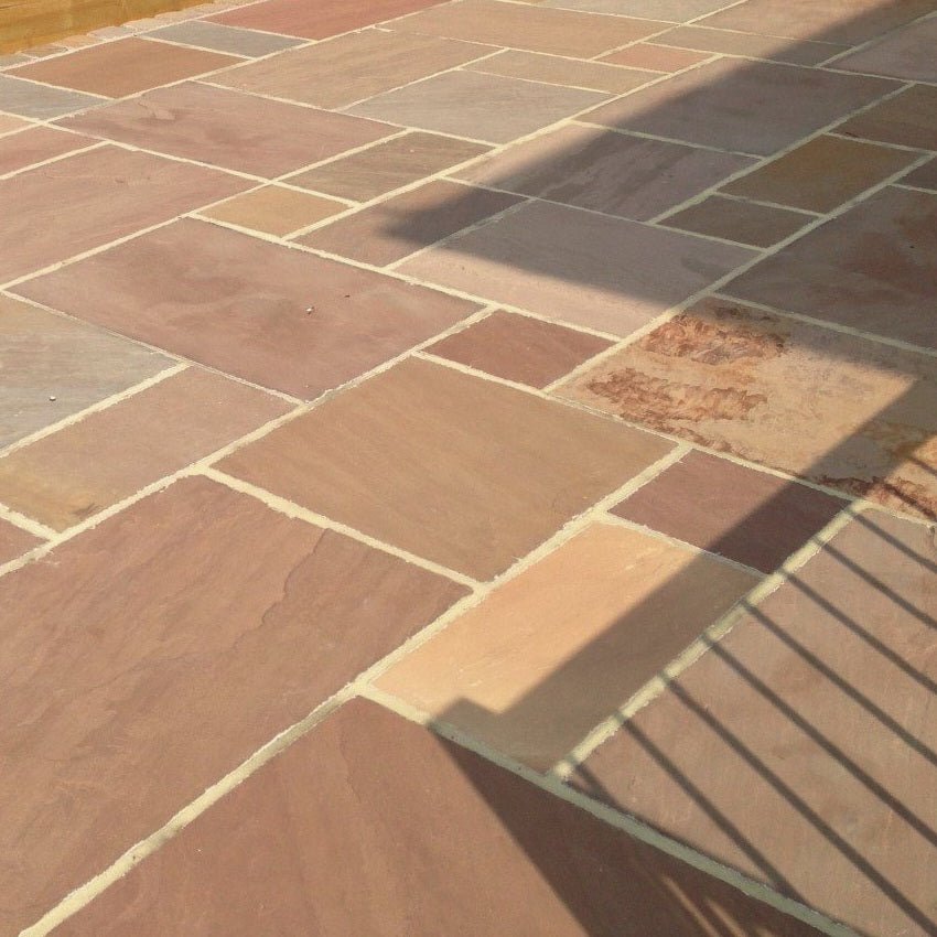 Autumn Brown Indian Sandstone Paving Patio Packs 22mm Cal. £20.99/m2