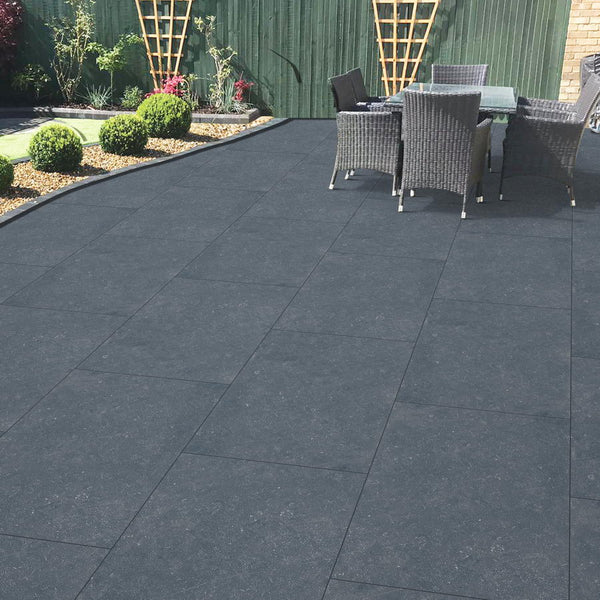 Dark Grey Porcelain Paving Slabs Belgium Stone 900x600 Stone Paving