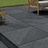 Brazilian Black Slate Effect Porcelain Paving Slabs 900x600x20mm £22.69/m2