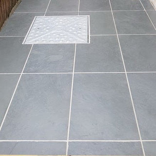 Slate Paving, Brazilian Slate Grey Paving Slabs 600x400 20mm Cal.