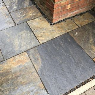 China Slate Paving Slabs, Multicolour Copper Slate 900 x 600