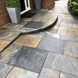 China Slate Paving Slabs, Multicolour Copper Slate 900 x 600