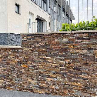 Exterior Stone Cladding Multicolour Slate Z Tiles Clad Panels 550 x 200, £49.99/m2