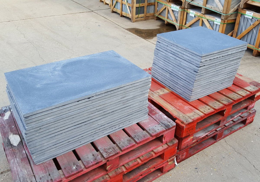 Black Limestone Paving Slabs, Midnight Sawn Edge 900 x 600 22mm, £22.15/m2