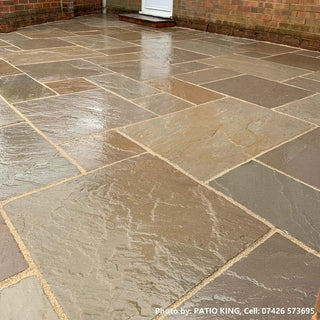 Raj Blend Sandstone Paving Slabs, 560 Series 3 Sizes 22mm Calibrated £21.19/m2