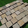 Raj Green Sandstone Setts & Cobbles 100 x 100 x 50mm, £49.29/m2