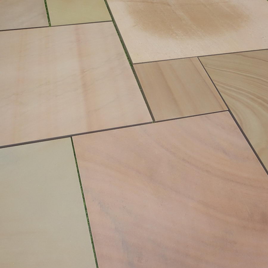 Rippon Buff Smooth Indian Sandstone Sawn & Honed Patio Packs £29.78m2