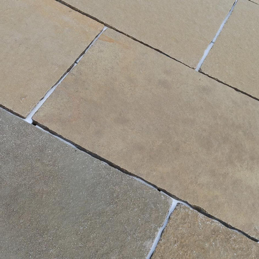 Tandur Yellow Limestone Tumbled 900x600 22mm Cal. £27.89/m2