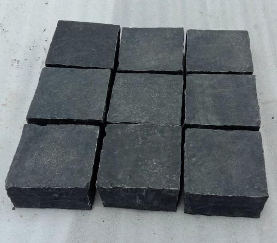 Limestone Setts Black Limestone Setts Cobbles Edging & Borders Stones 100x100x50 ...