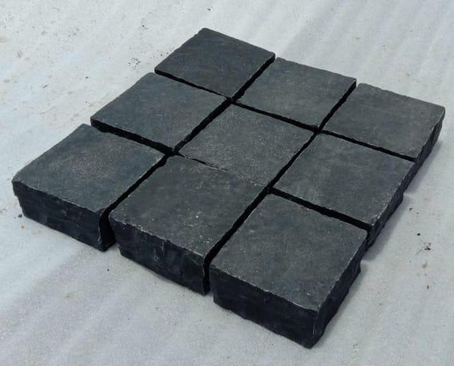 Limestone Setts Black Limestone Setts Cobbles Edging & Borders Stones 100x100x50 ...