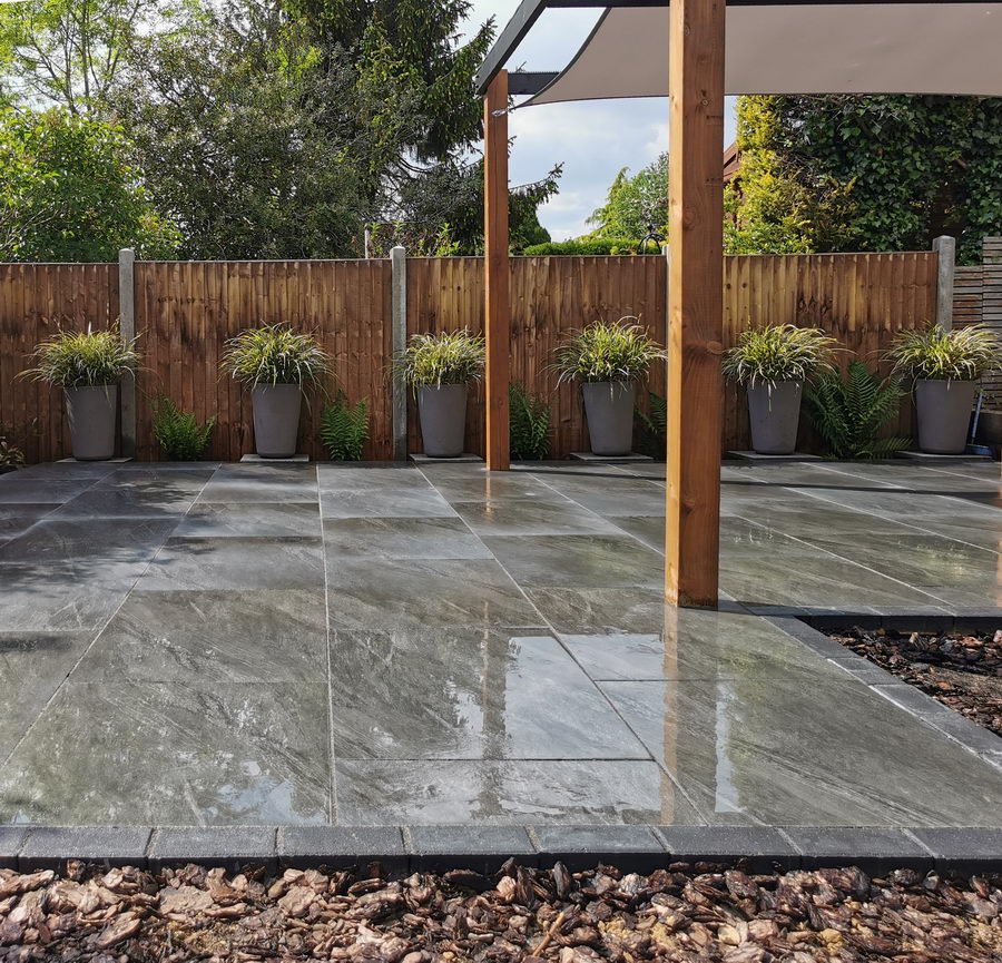 Anthracite Black Porcelain Paving Slabs 900x600x20mm £22.69/m2