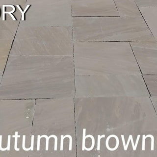 Autumn Brown Indian Sandstone Paving Slabs 900x600 22mm Cal. £19.99/m2