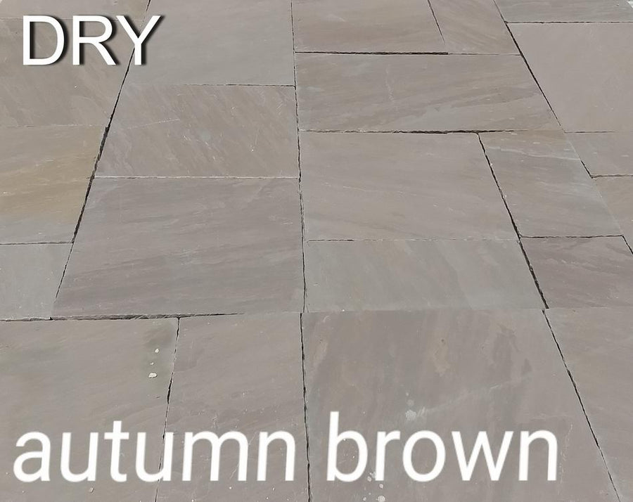 Autumn Brown Indian Sandstone Paving Slabs 900x600 22mm Cal. £19.99/m2