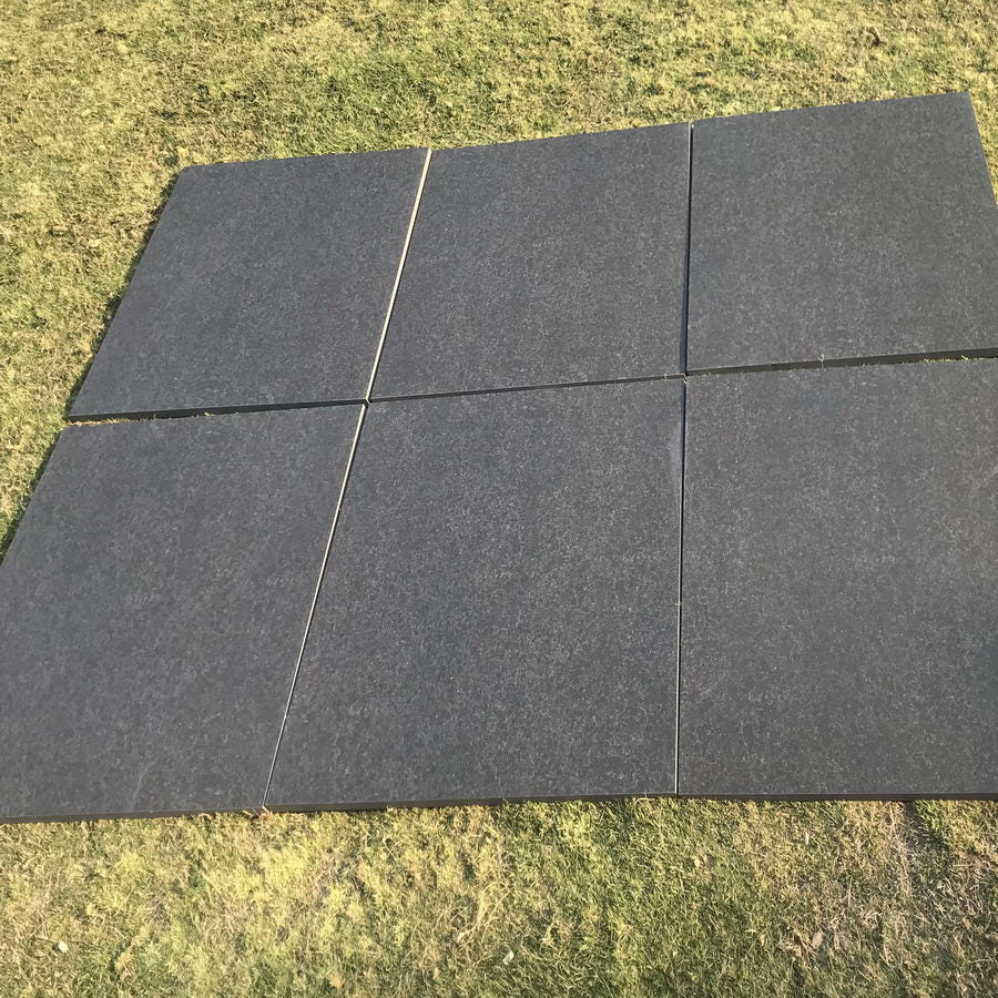 Black Basalt Porcelain Paving  Slabs 900x600x20mm £25.67/m2