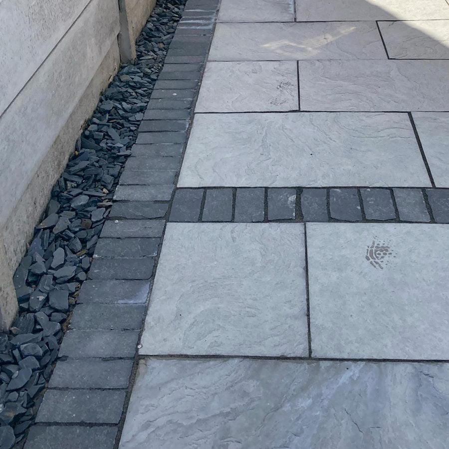 Kadapha Block Paving, Black Limestone Setts & Cobbles 200x100x50 £47.27/m2
