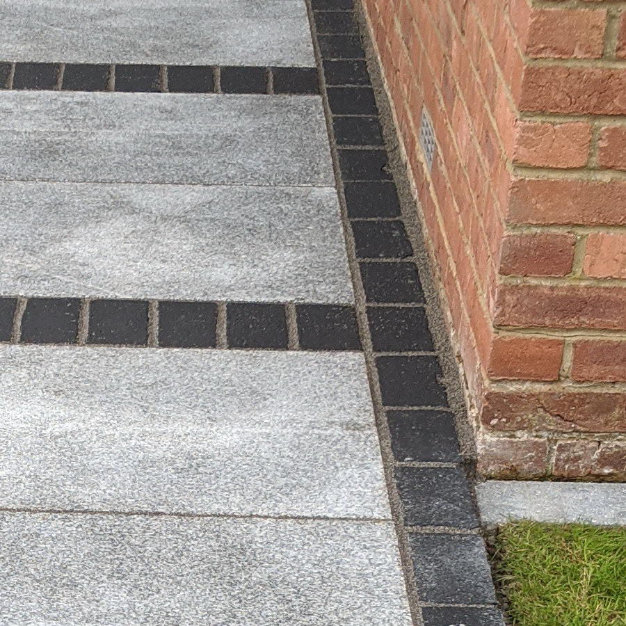 Kadapha Block Paving, Black Limestone Setts & Cobbles 200x100x50 £47.27/m2