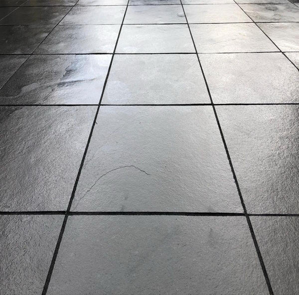 Midnight Limestone Paving Slabs 600 x 600 | Stone Paving Direct