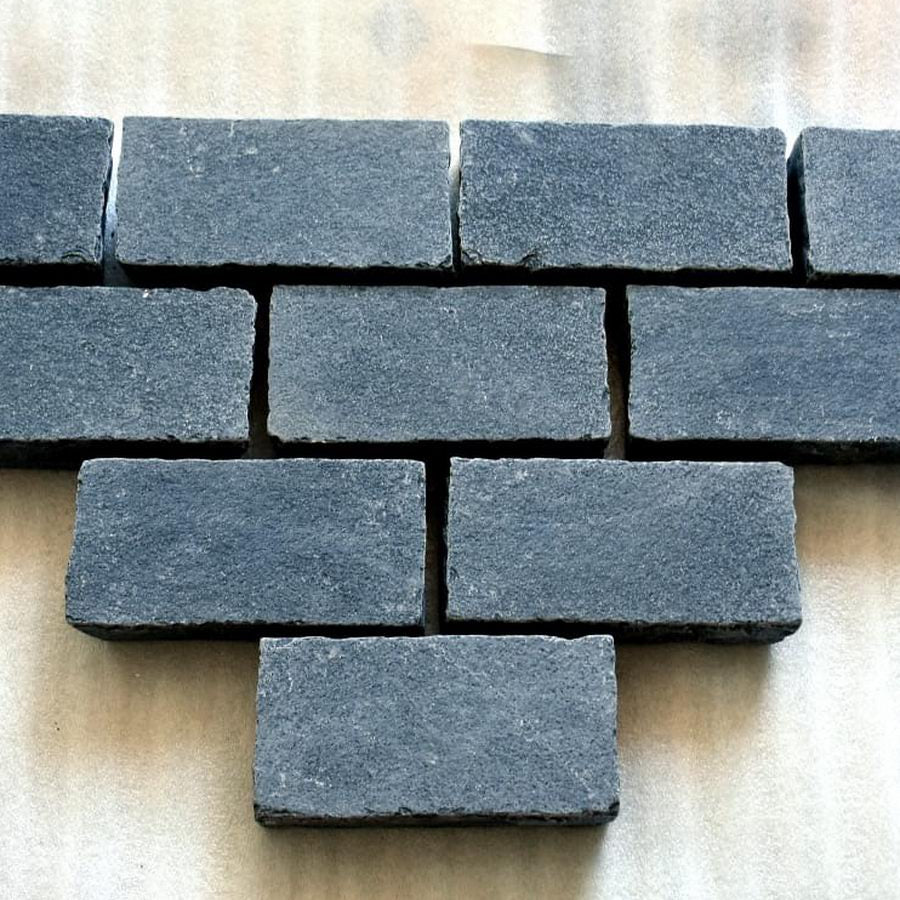 Kadapha Block Paving, Black Limestone Setts & Cobbles 200x100x50 £40.47/m2