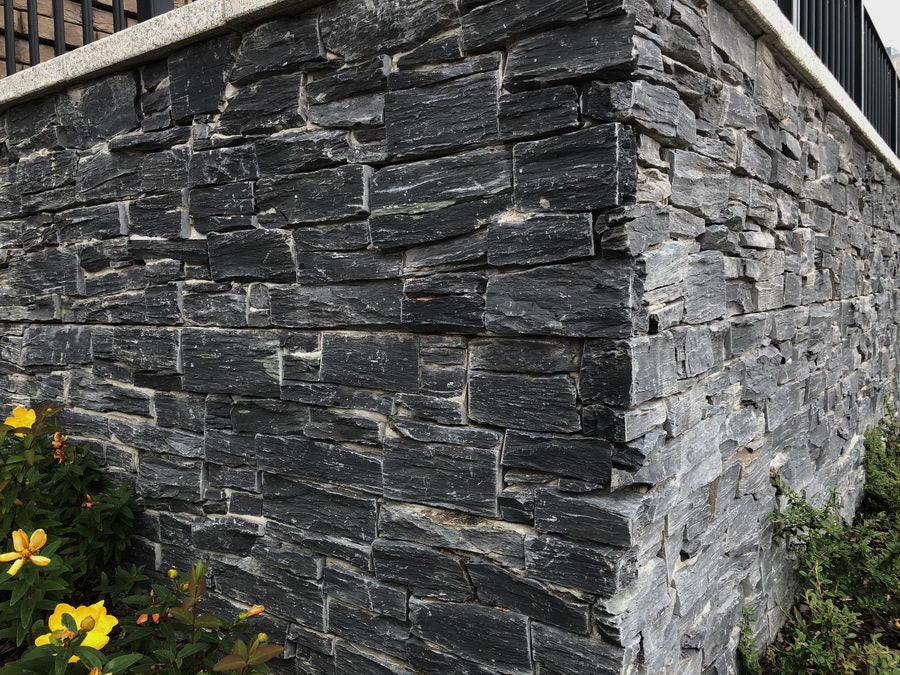 Exterior Stone Cladding, Black Slate Z Panels 550 x 200, £63.99/m2