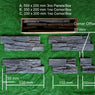 Exterior Stone Cladding Black Slate Z Tiles Clad Panels 550 x 200, £63.99/m2