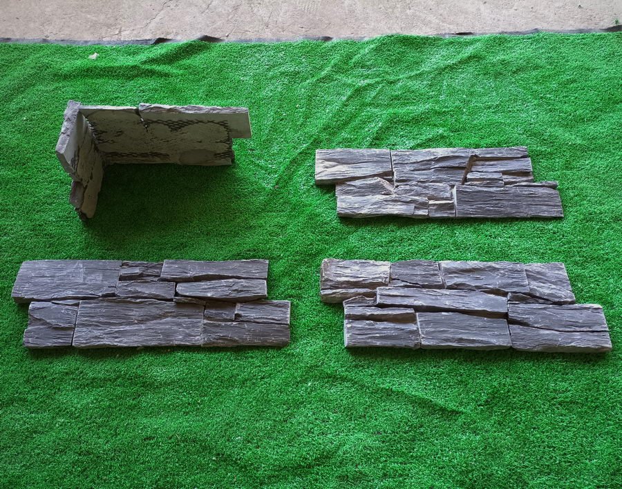 Exterior Stone Cladding Black Slate Z Tiles Clad Panels 550 x 200, £63.99/m2