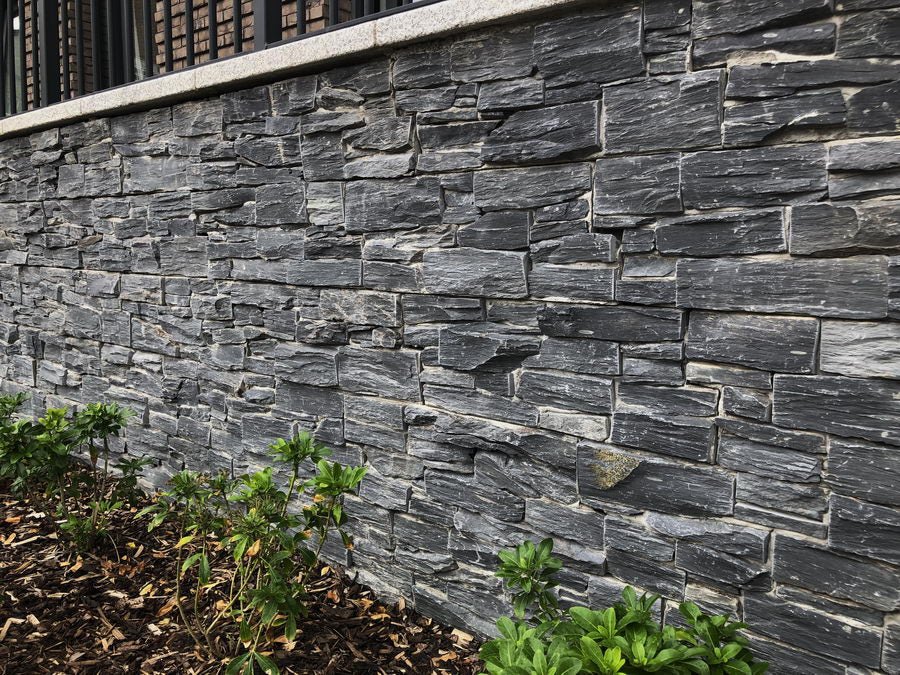 Exterior Stone Cladding, Black Slate Z Panels 550 x 200, £63.99/m2