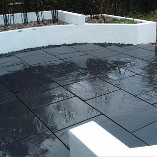 Black Slate Paving, China Slate Midnight Slabs Patio Packs