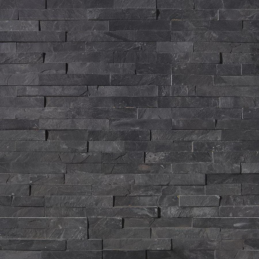 Black Slate Split Face Tiles Cladding 550x150 £30.89/m2