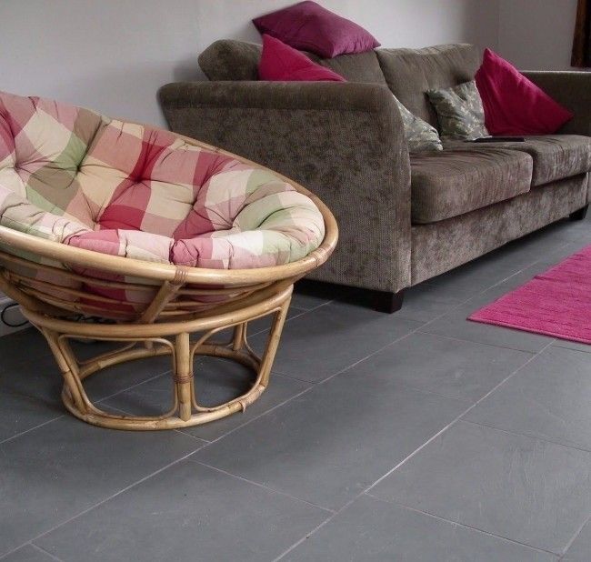 Grey Slate Floor Tiles, Brazilian Slate 600x400
