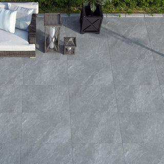 Brownhill Dark Grey Porcelain Paving Slabs 900x600 £20.99/m2